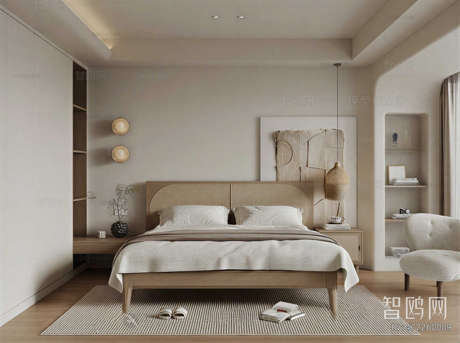 Wabi-sabi Style Bedroom