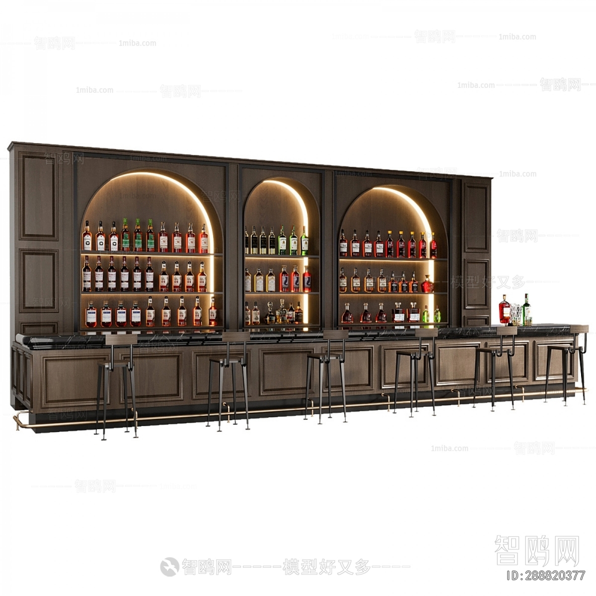 Retro Style Counter Bar