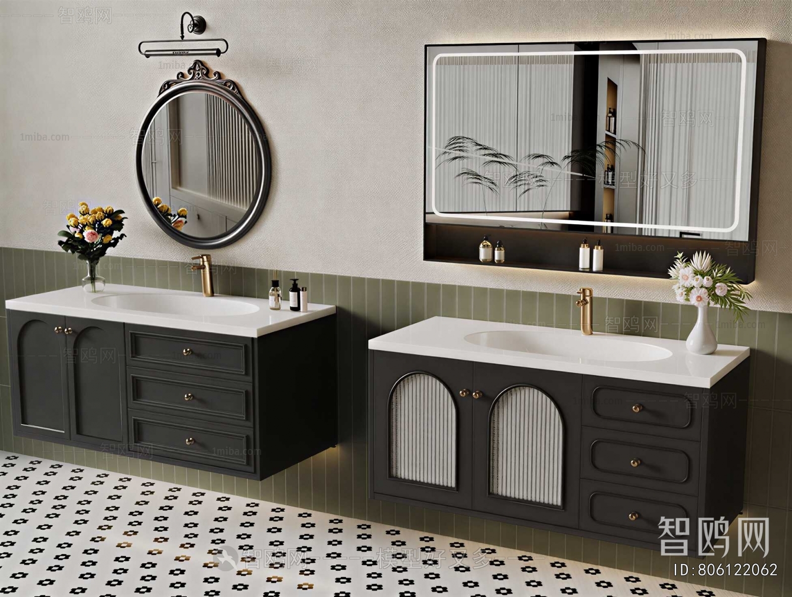 French Style Bathroom Cabinet