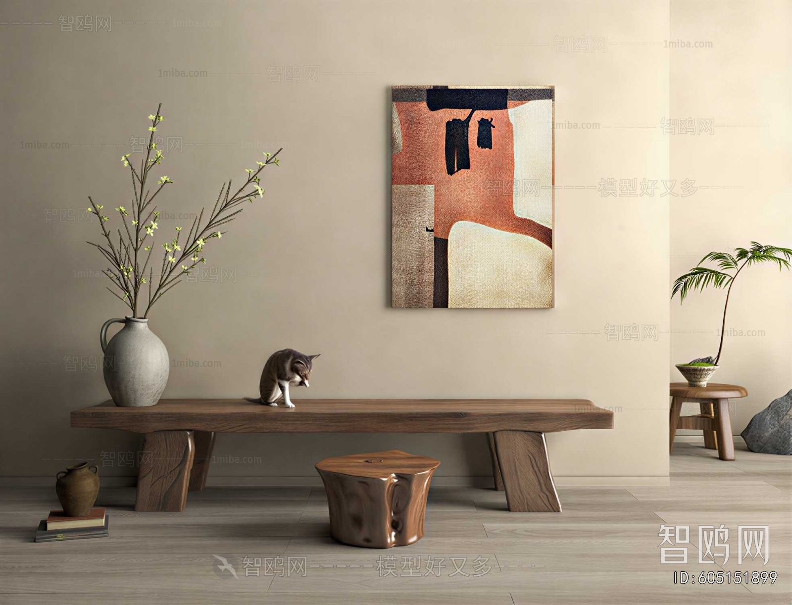 Nordic Style Potted Green Plant