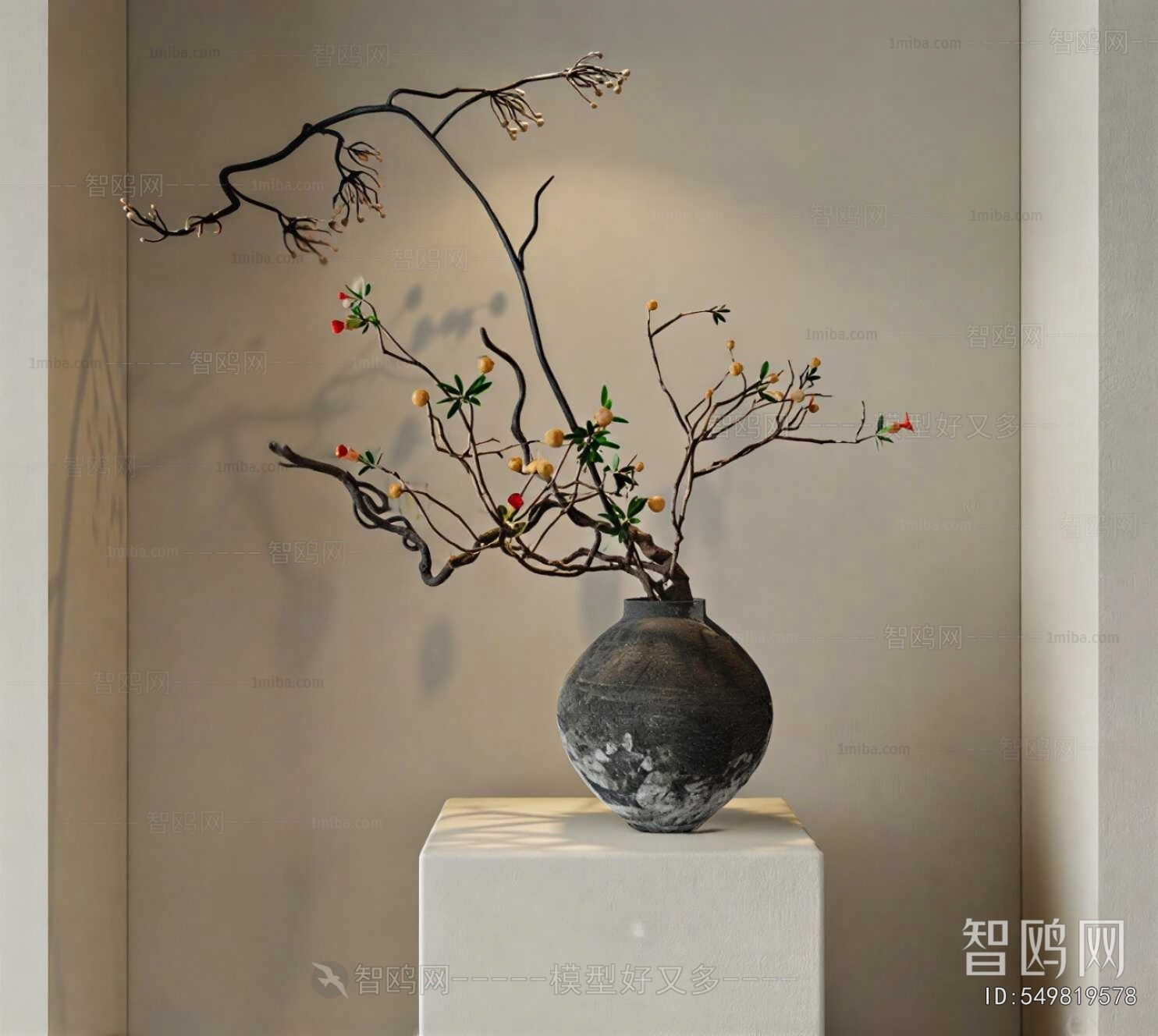 Wabi-sabi Style Dried Branch