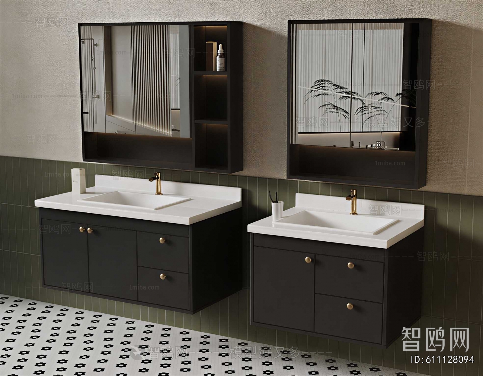 French Style Bathroom Cabinet