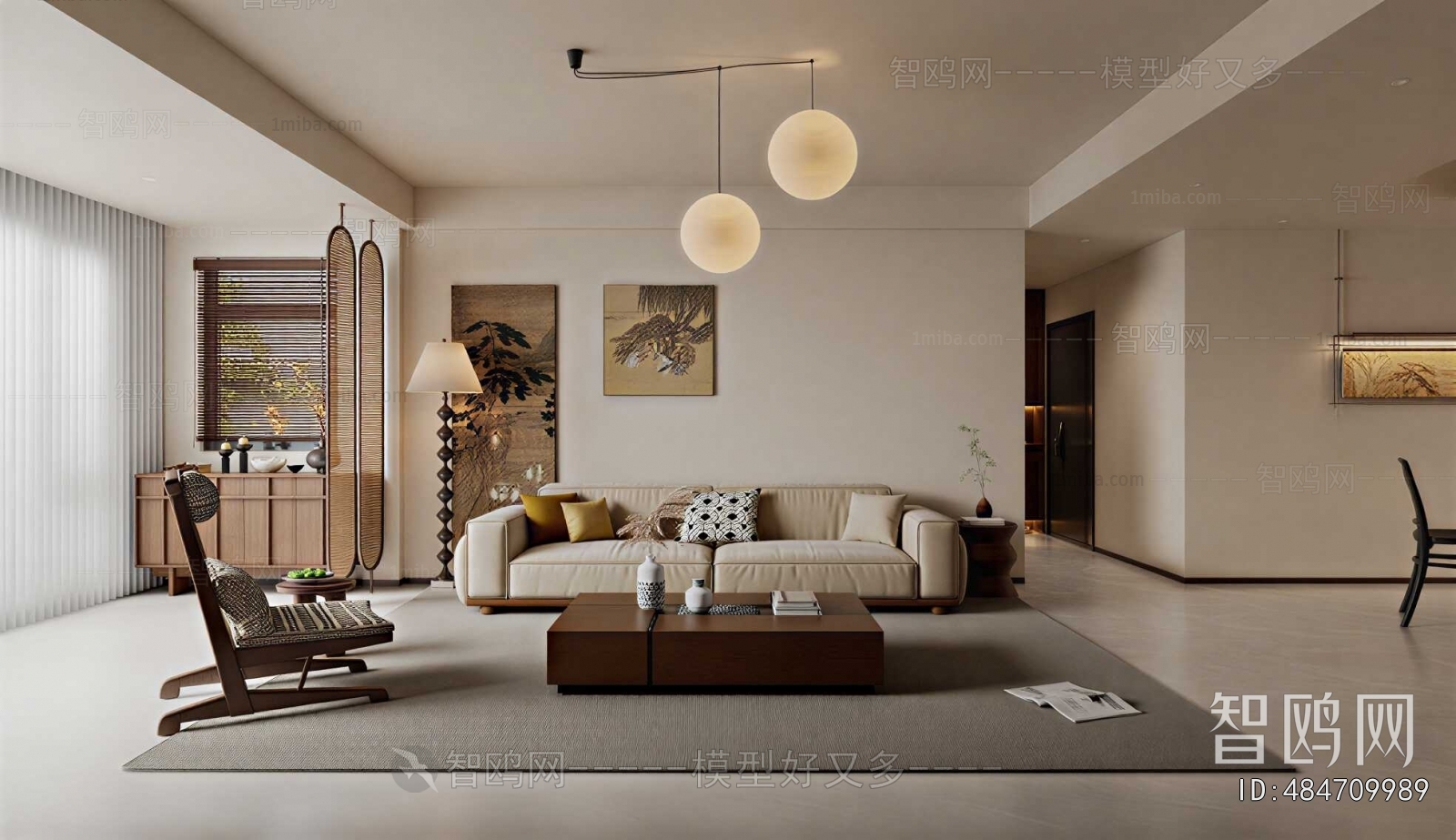 Wabi-sabi Style A Living Room