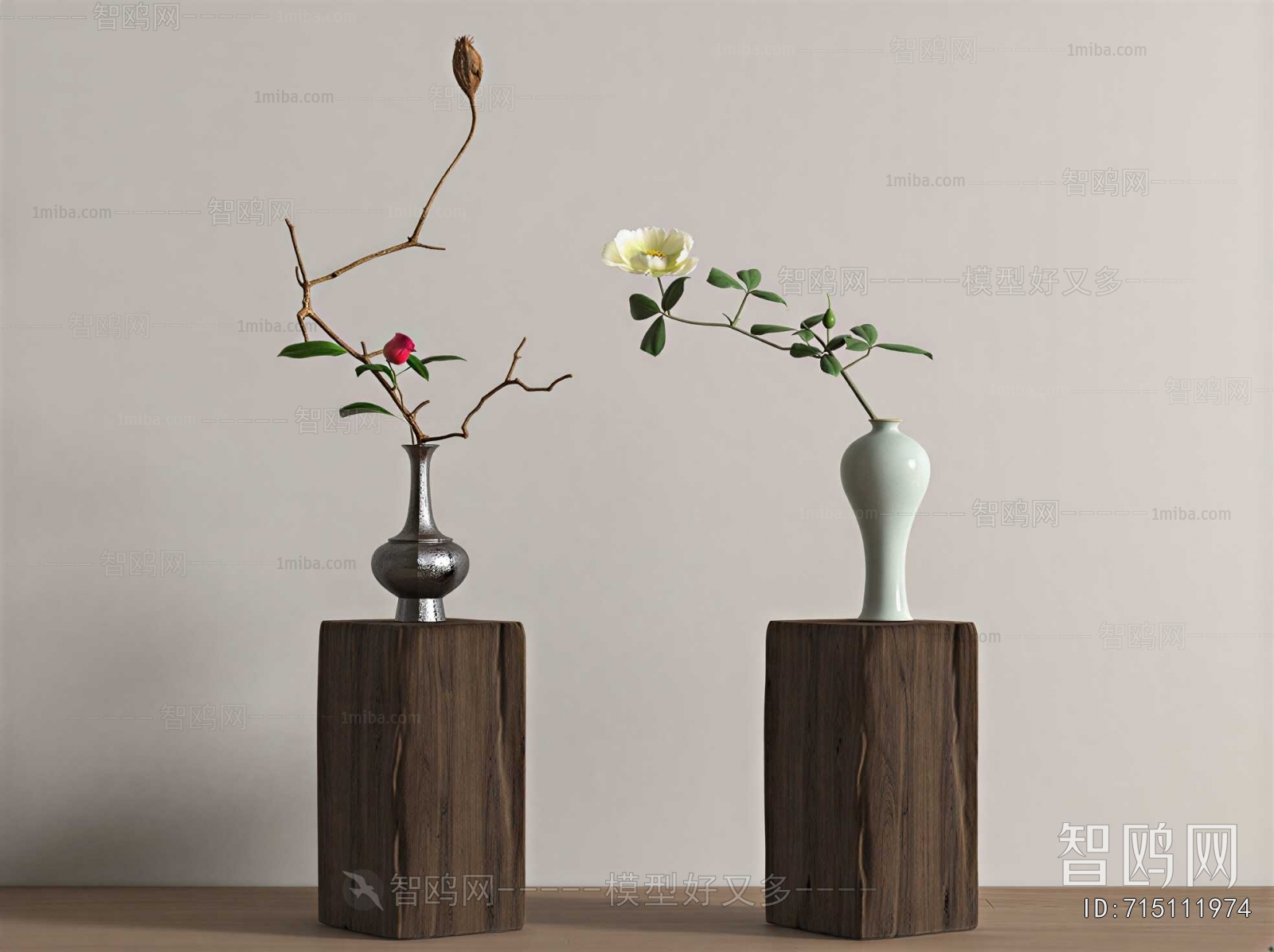 Wabi-sabi Style Flower Arrangement