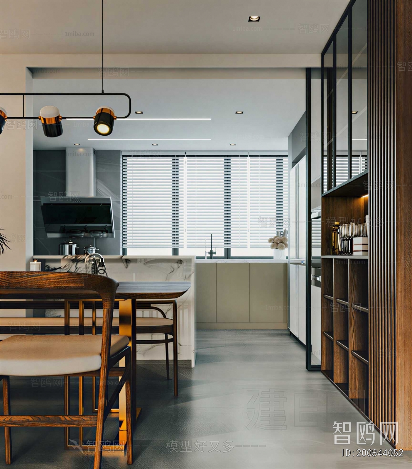 New Chinese Style A Living Room