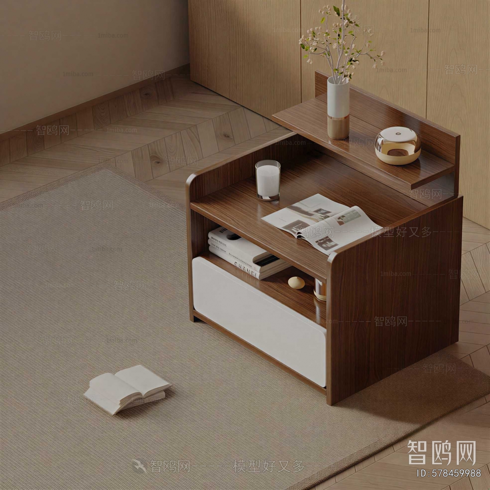 Modern Bedside Cupboard