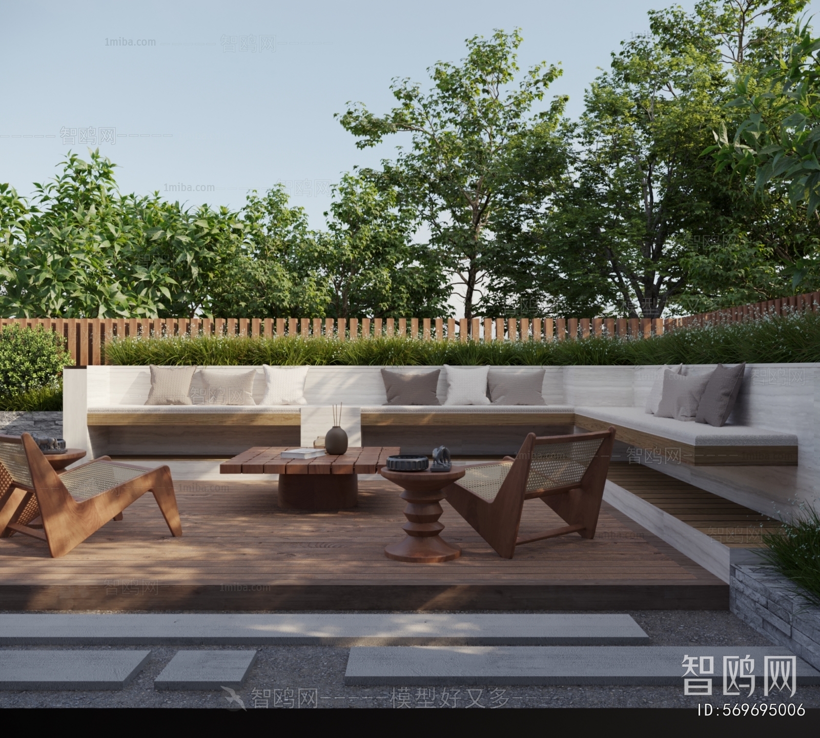 Modern Courtyard/landscape