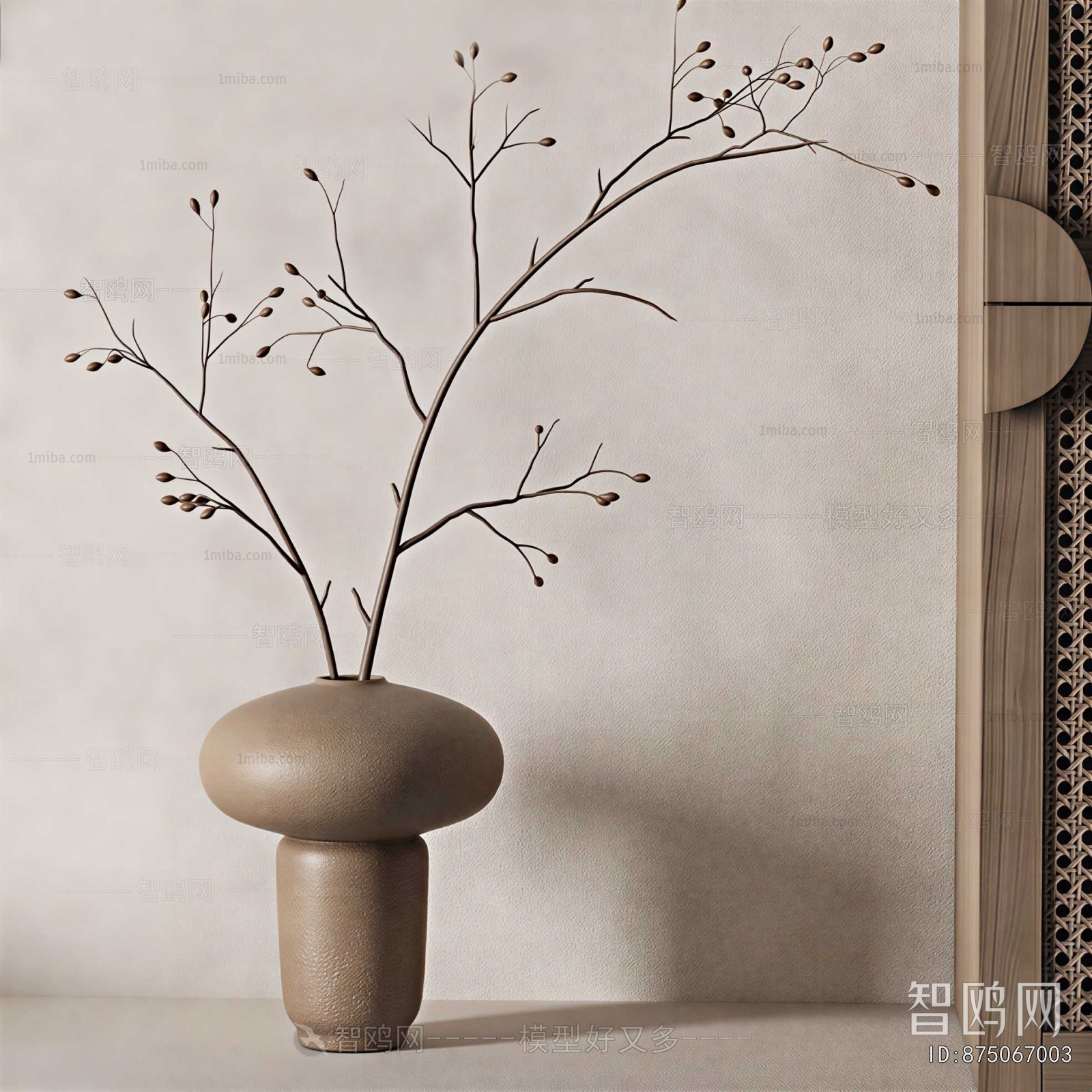 Wabi-sabi Style Dried Branch