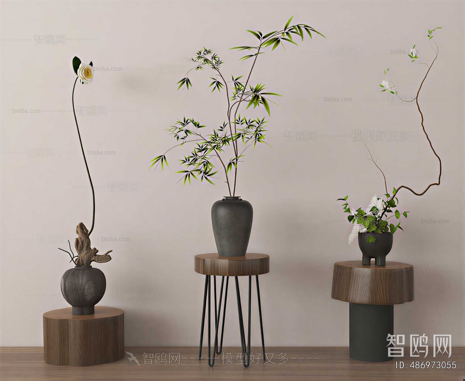 Wabi-sabi Style Flower Arrangement