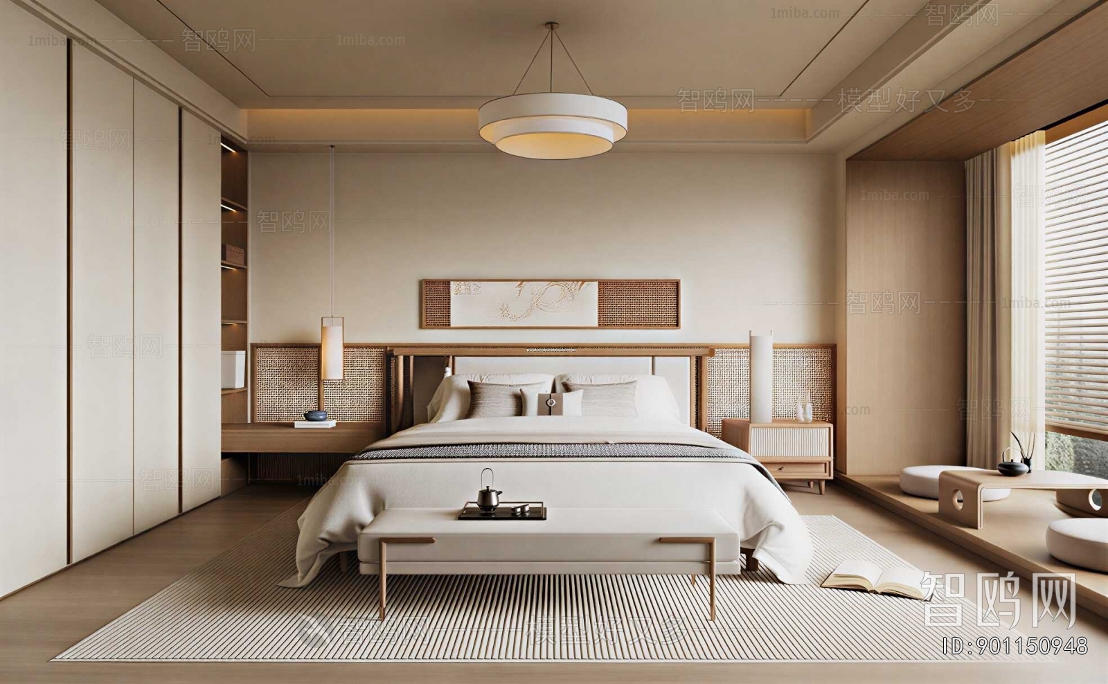 New Chinese Style Bedroom