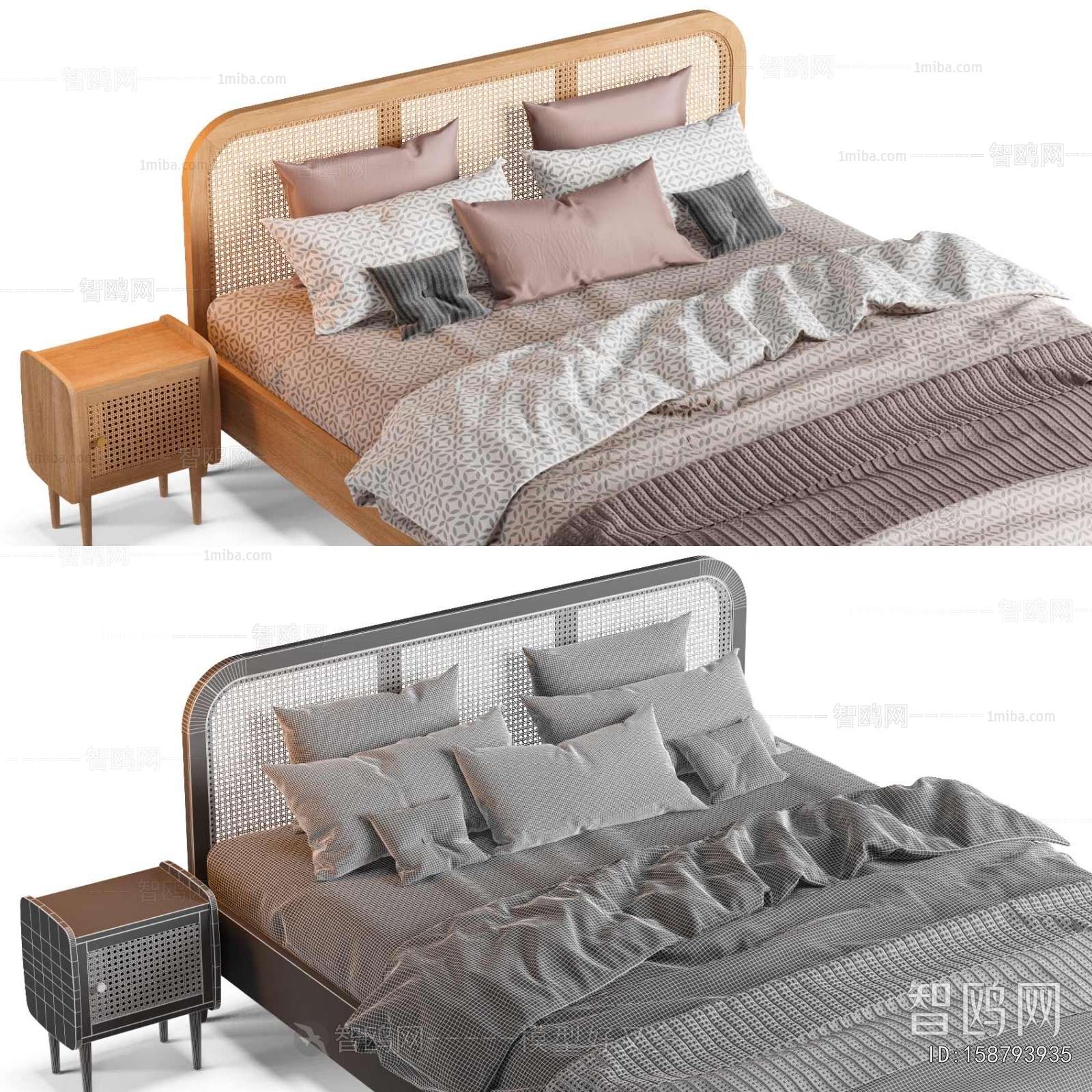 Nordic Style Double Bed