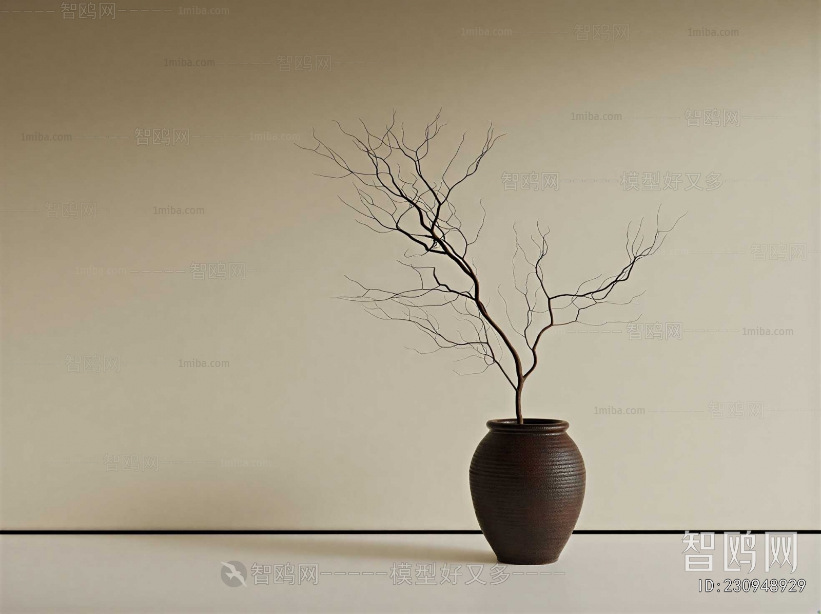 Wabi-sabi Style Dried Branch