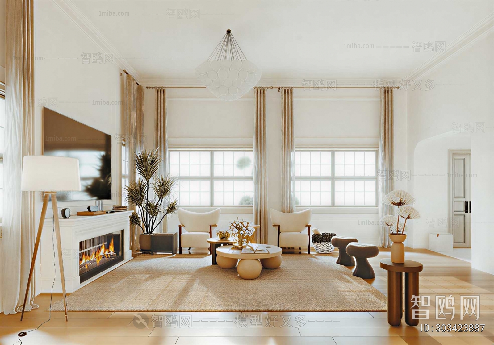 American Style A Living Room