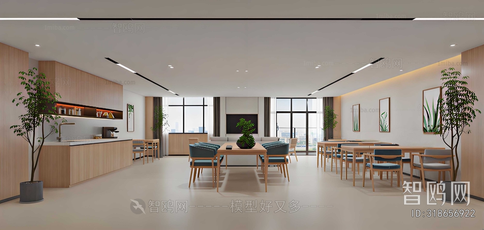 New Chinese Style Office Rest Area