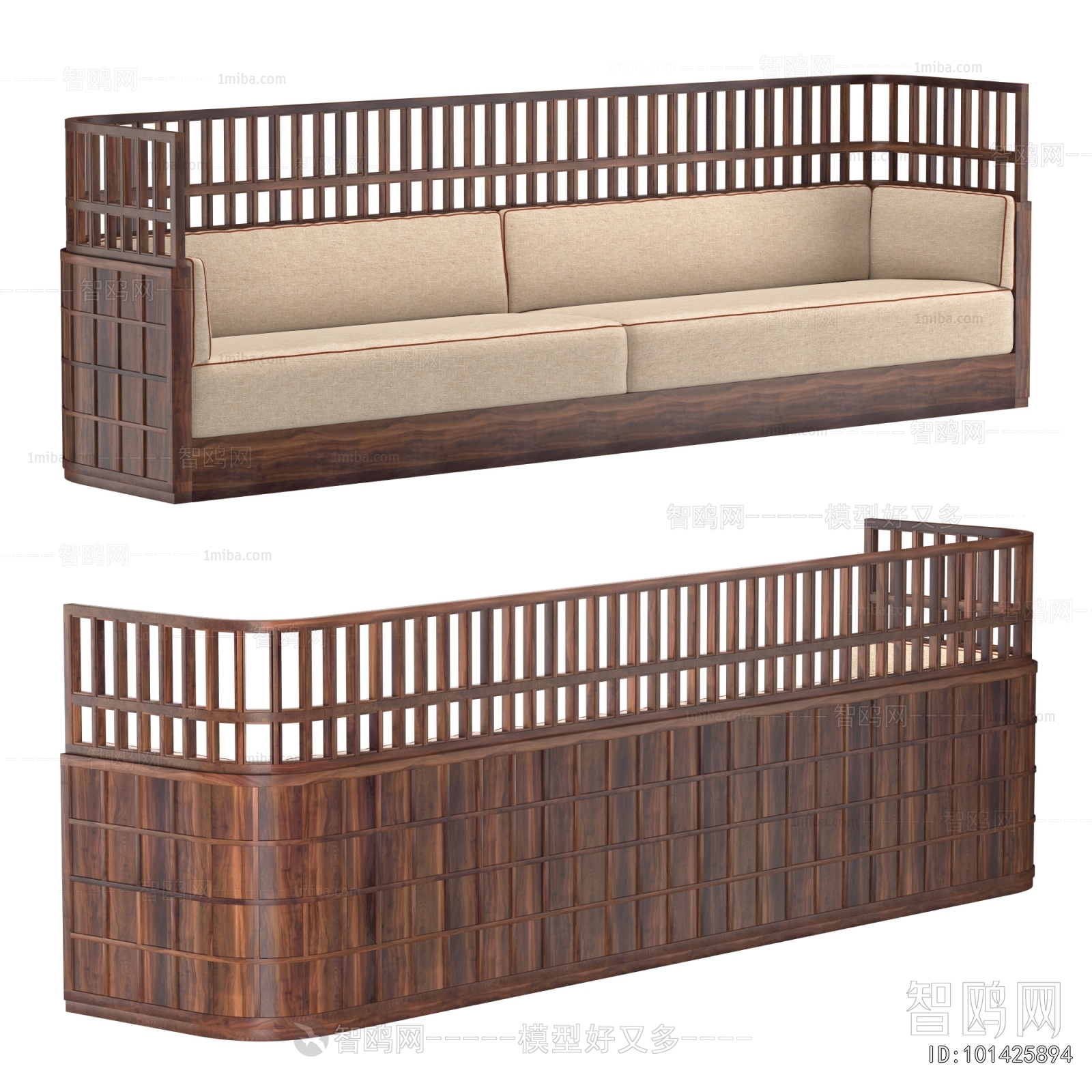 New Chinese Style Card Seat Sofa