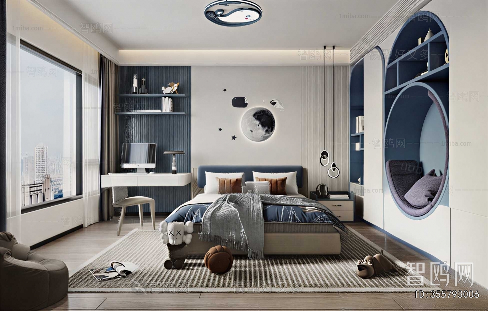 Modern Boy's Room And Son's Room