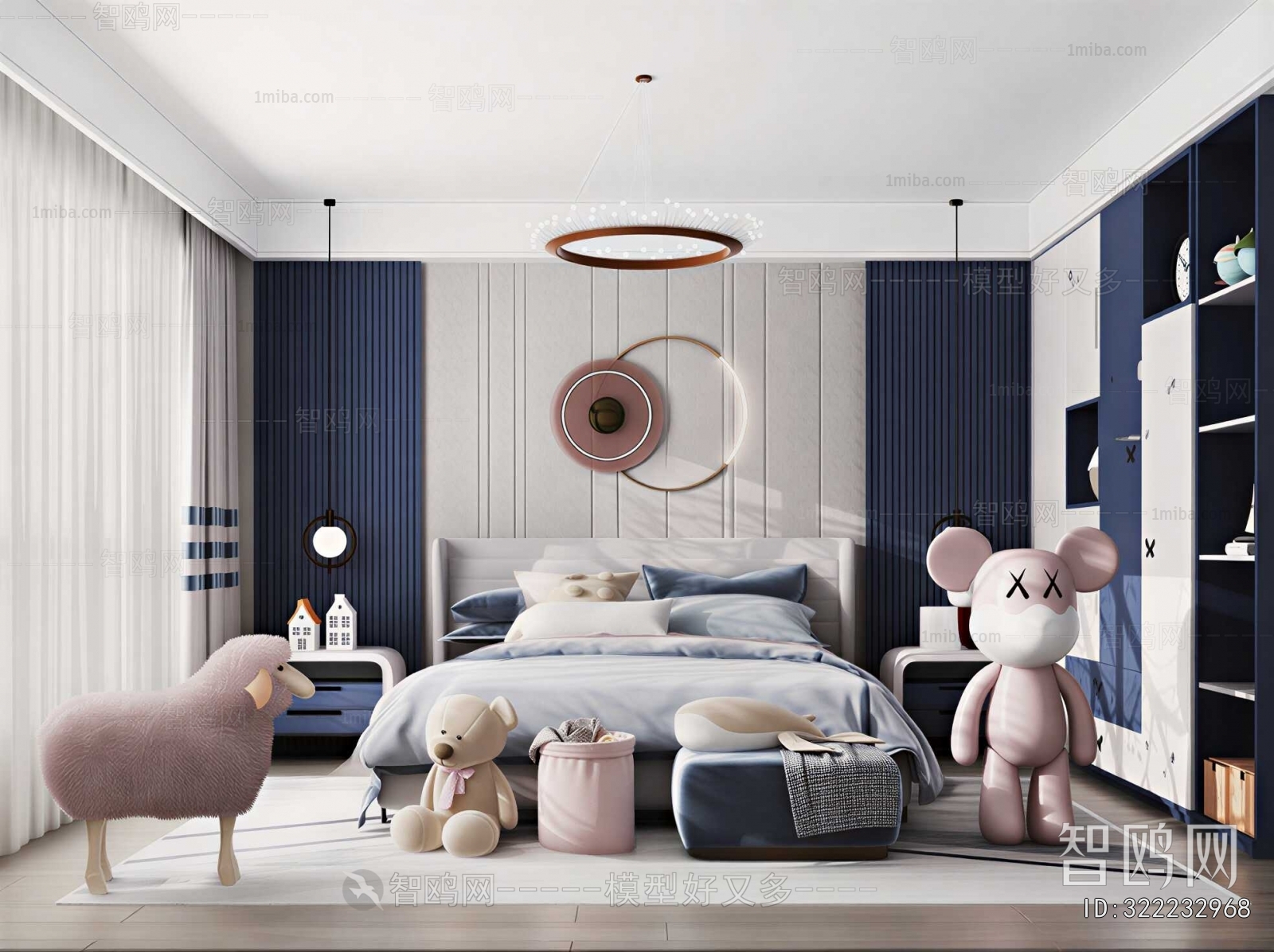 Modern Boy's Room And Son's Room