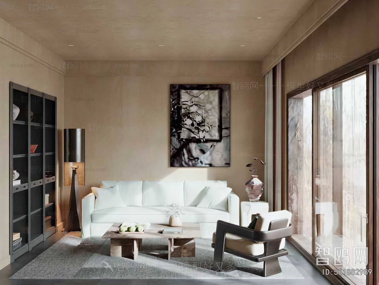 Wabi-sabi Style A Living Room