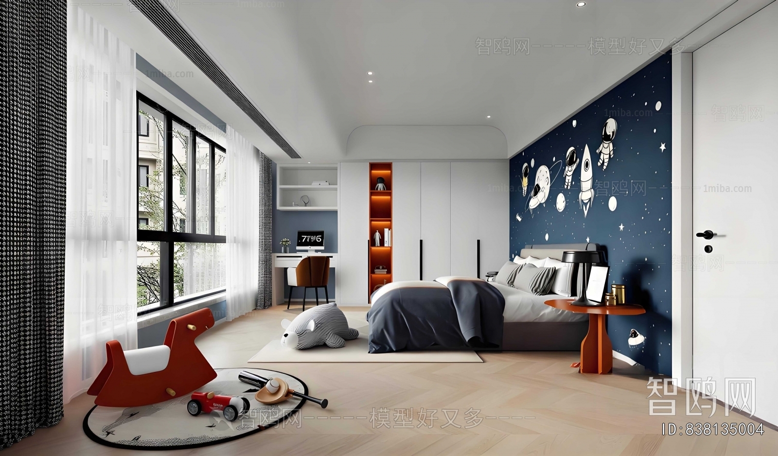 Modern Boy's Room And Son's Room