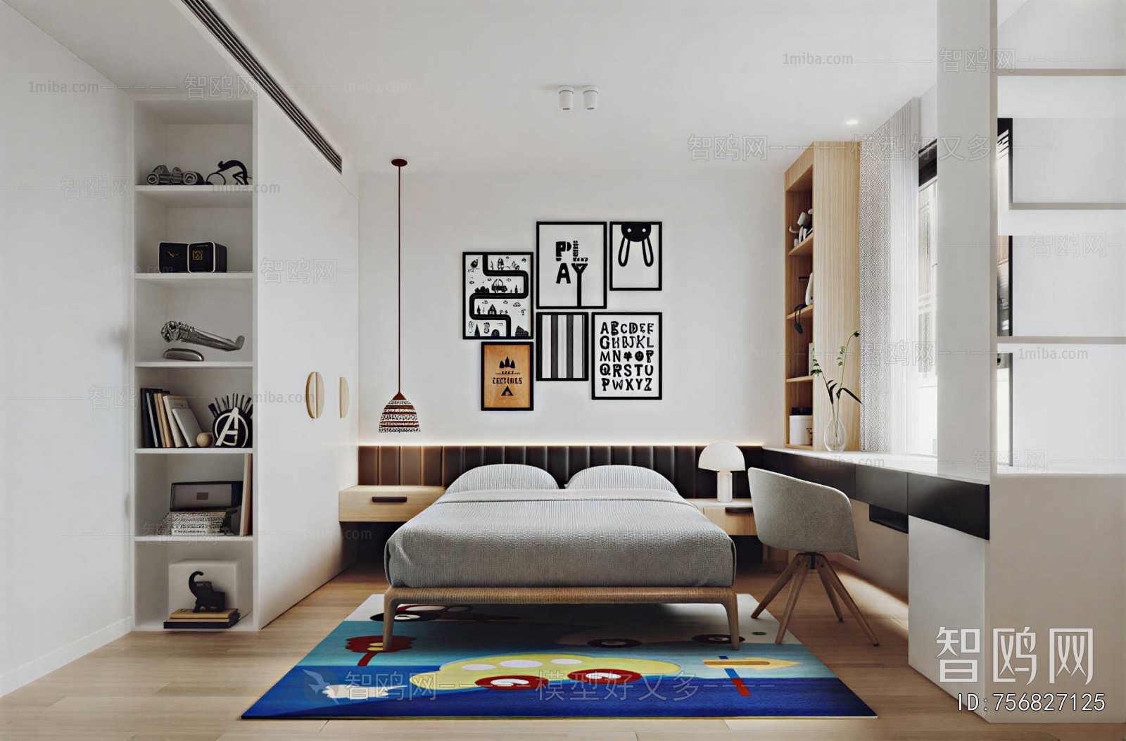 Modern Boy's Room And Son's Room