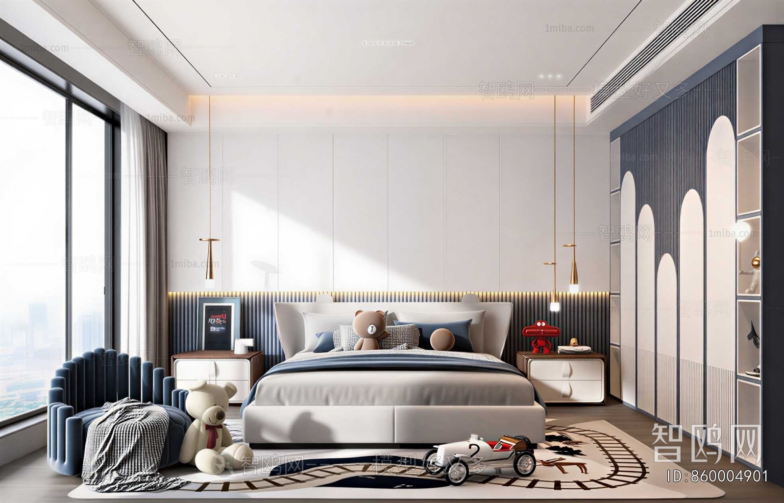 Modern Boy's Room And Son's Room