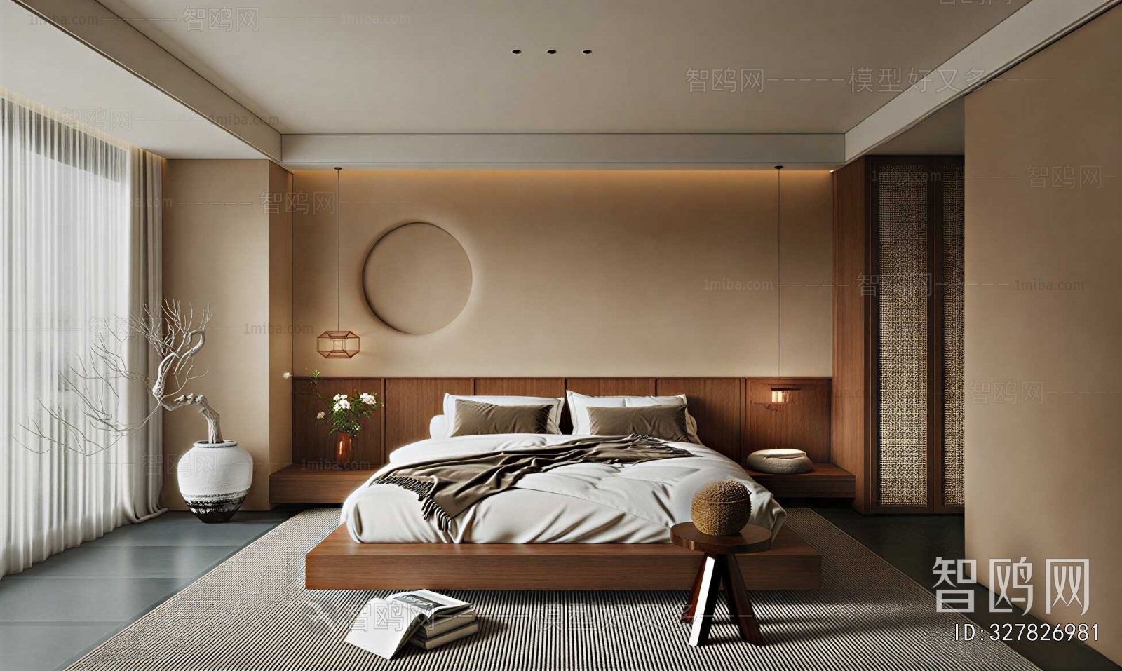 Wabi-sabi Style Bedroom