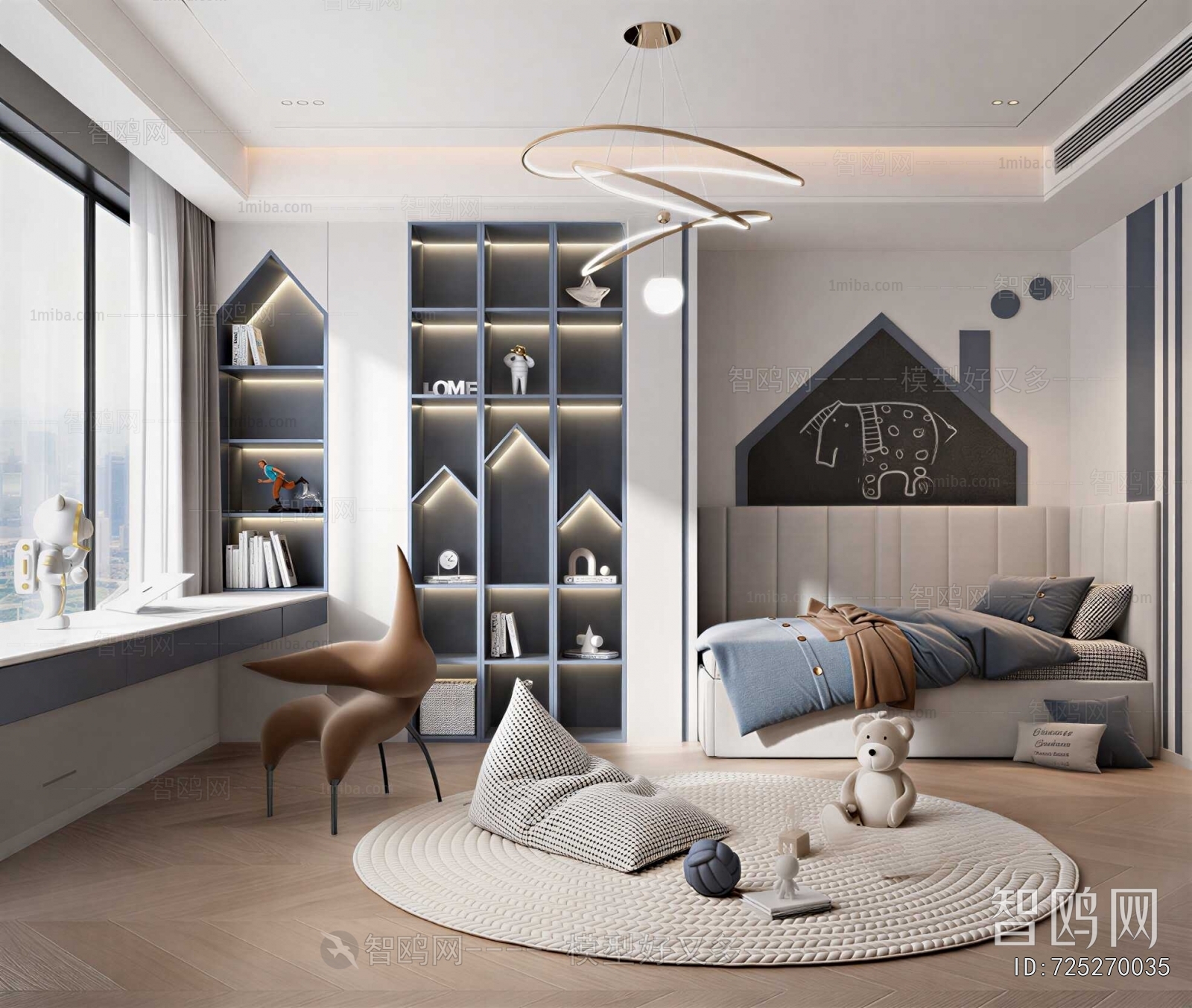 Modern Boy's Room And Son's Room