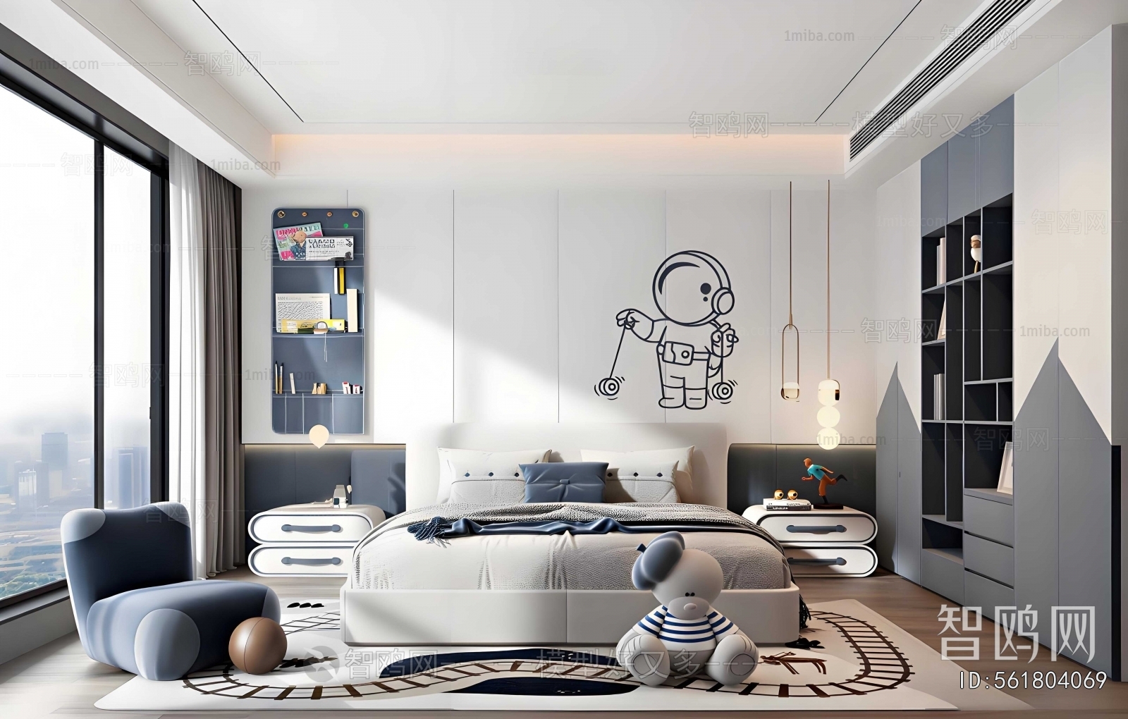 Modern Boy's Room And Son's Room