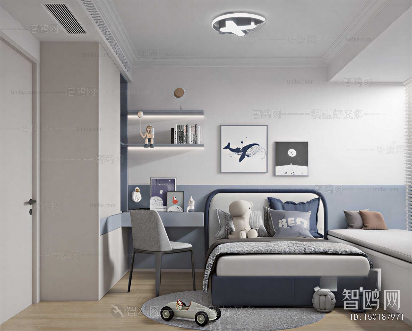 Modern Boy's Room And Son's Room