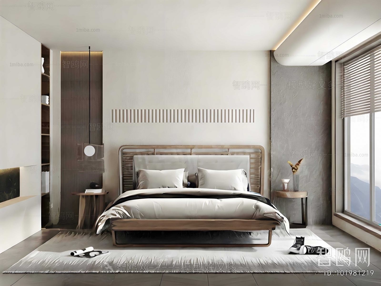 Wabi-sabi Style Bedroom