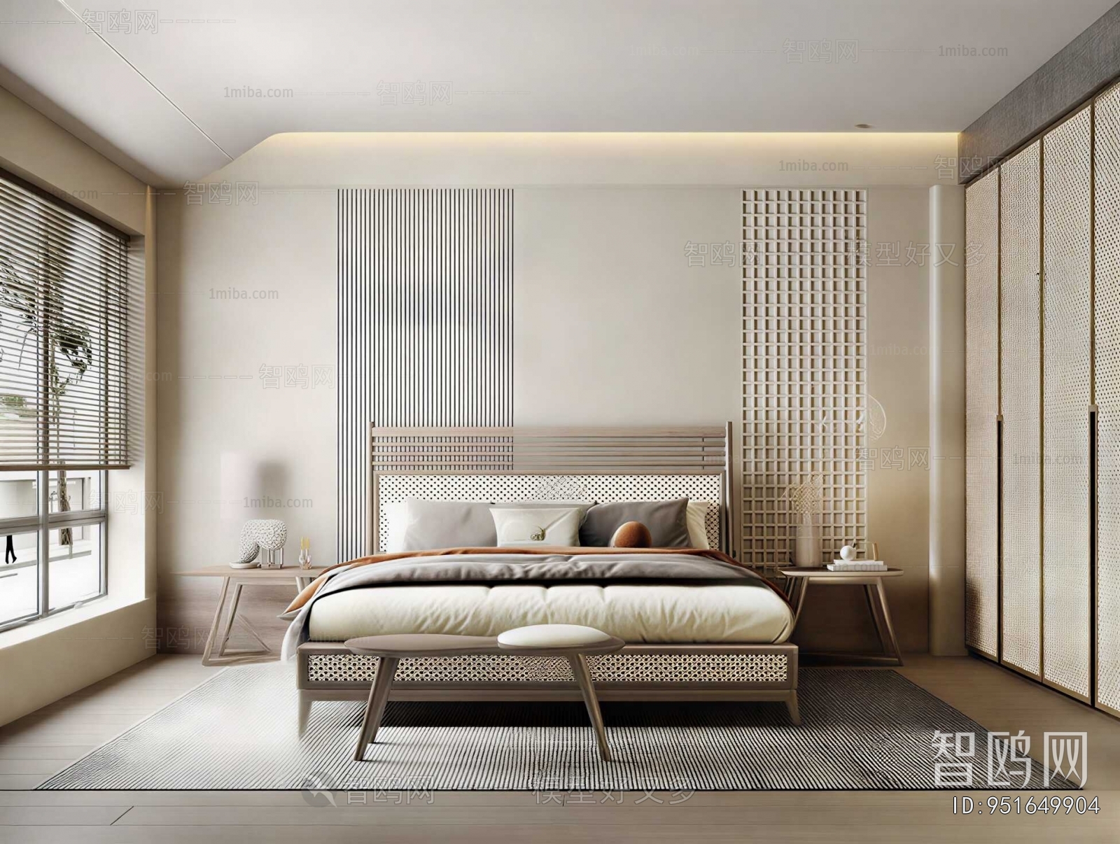 New Chinese Style Bedroom