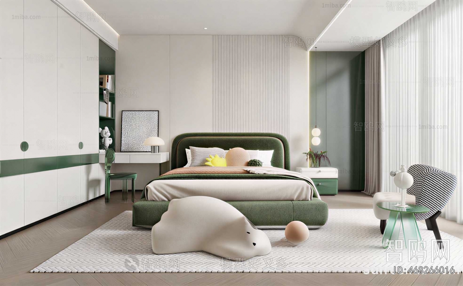 Modern Boy's Room And Son's Room