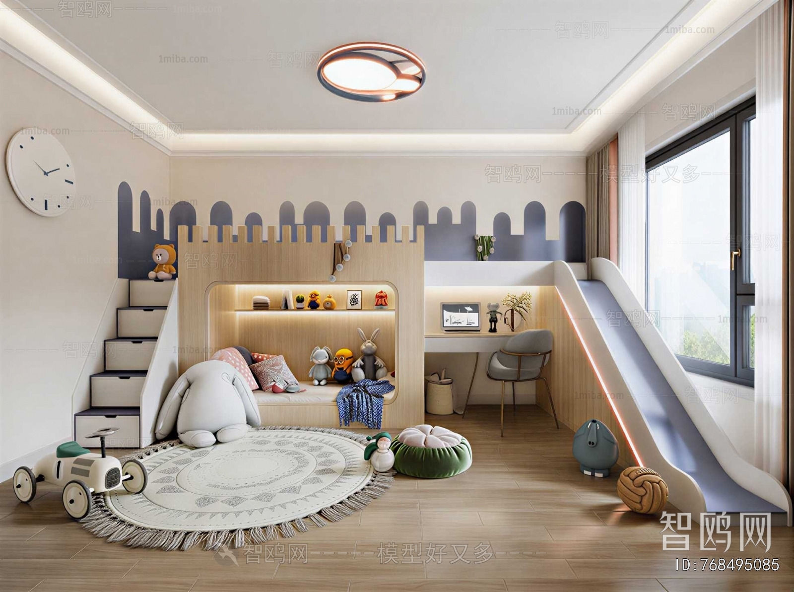 Modern Boy's Room And Son's Room