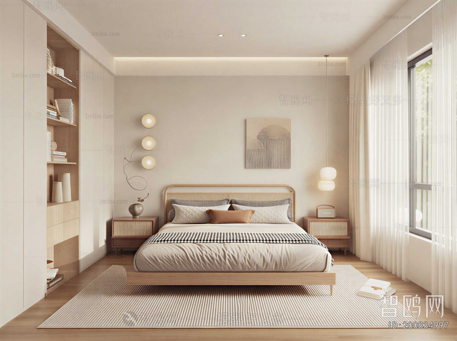 Wabi-sabi Style Bedroom