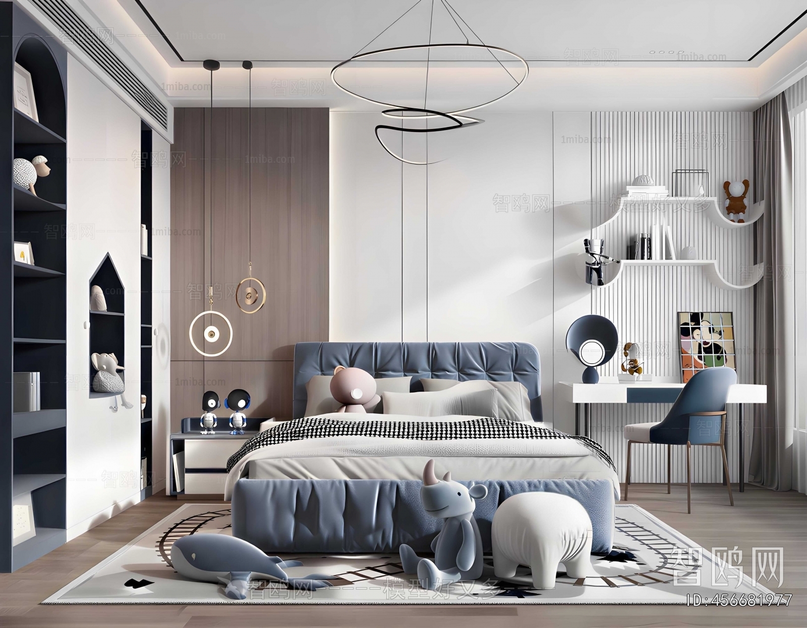 Modern Boy's Room And Son's Room