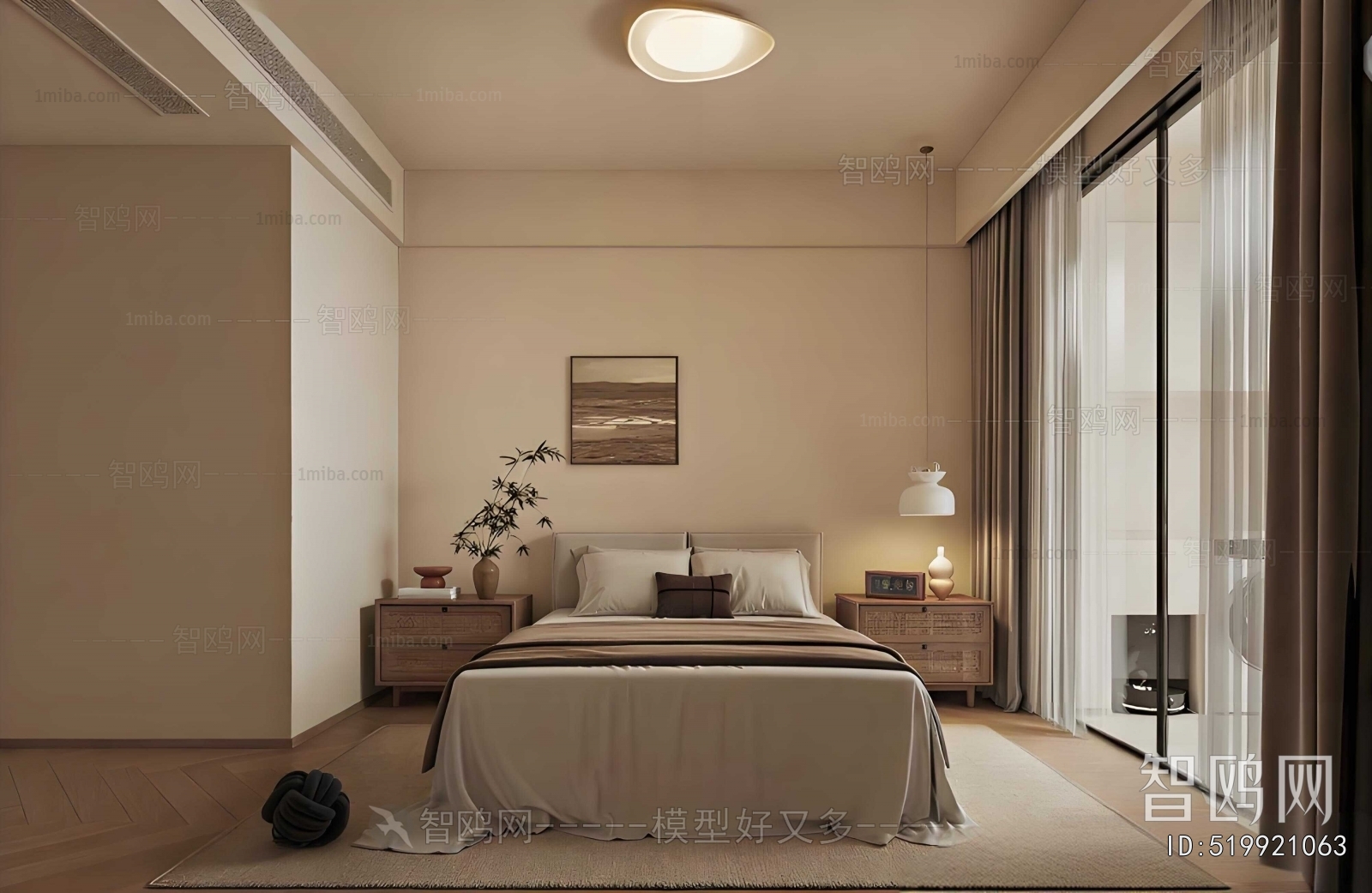 Wabi-sabi Style Bedroom