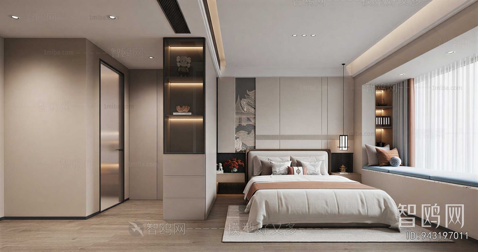 New Chinese Style Bedroom