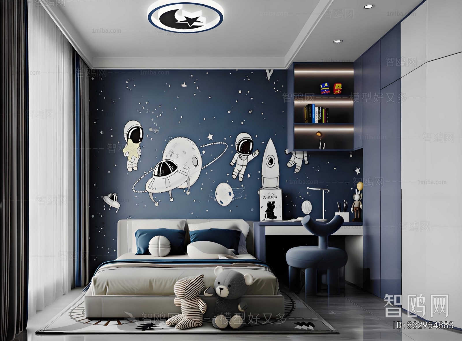 Modern Boy's Room And Son's Room