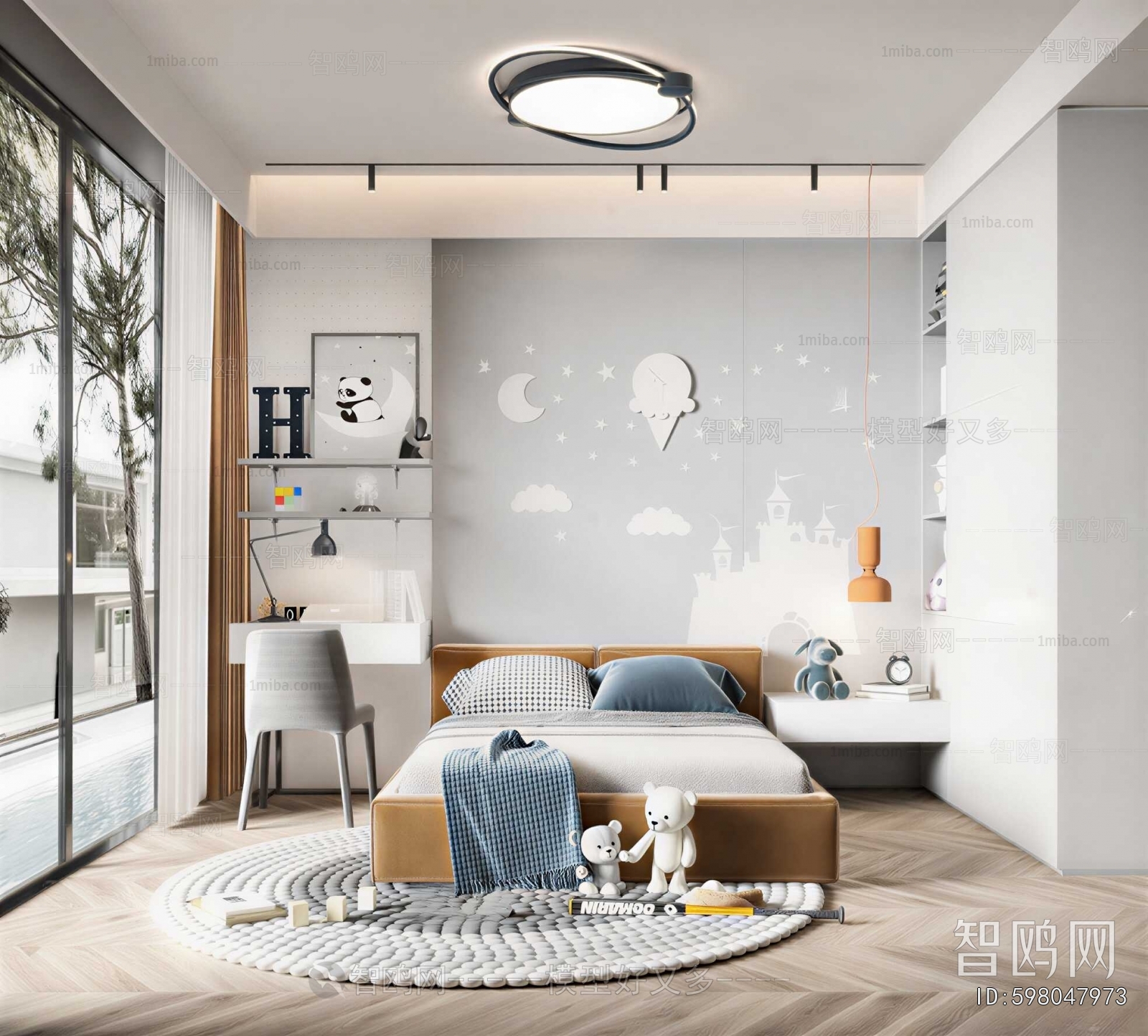 Modern Boy's Room And Son's Room