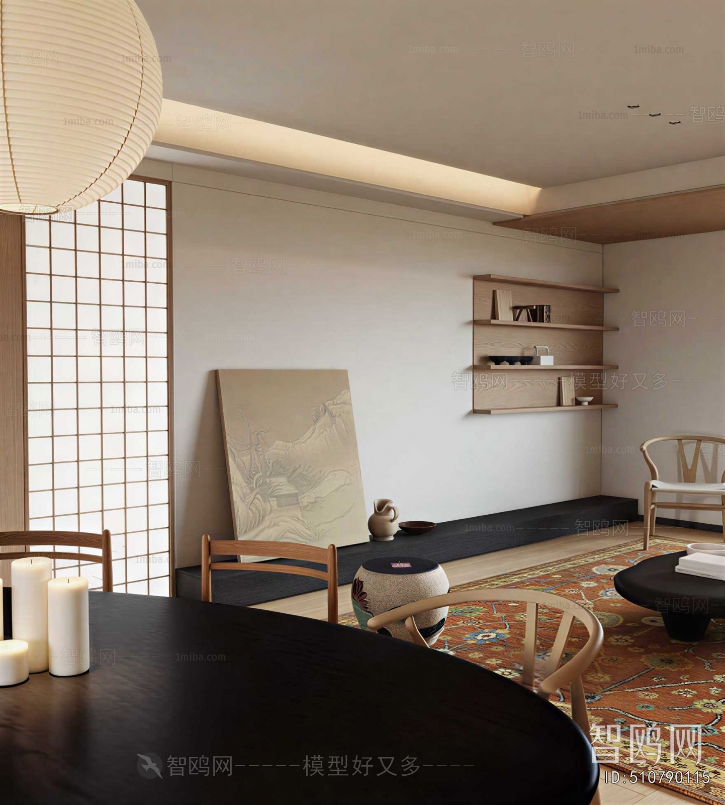 New Chinese Style A Living Room