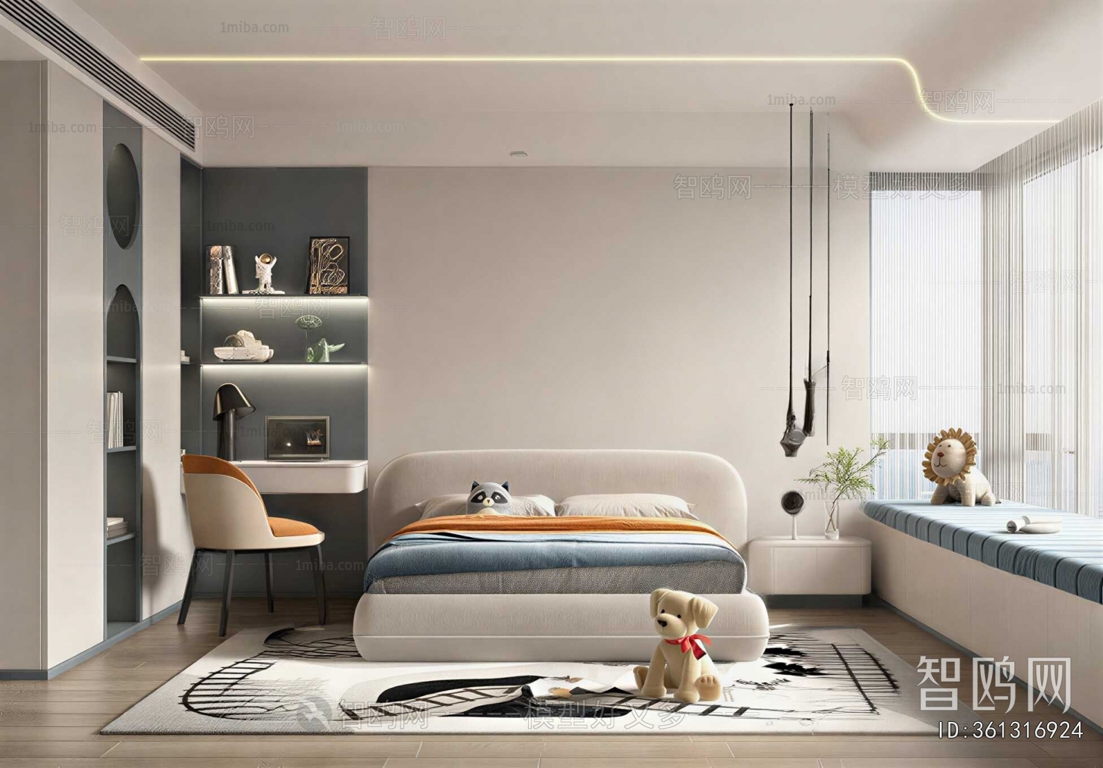 Modern Boy's Room And Son's Room