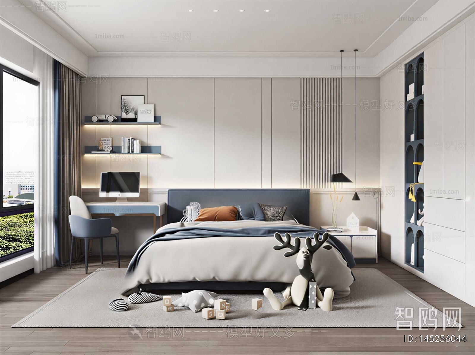 Modern Boy's Room And Son's Room