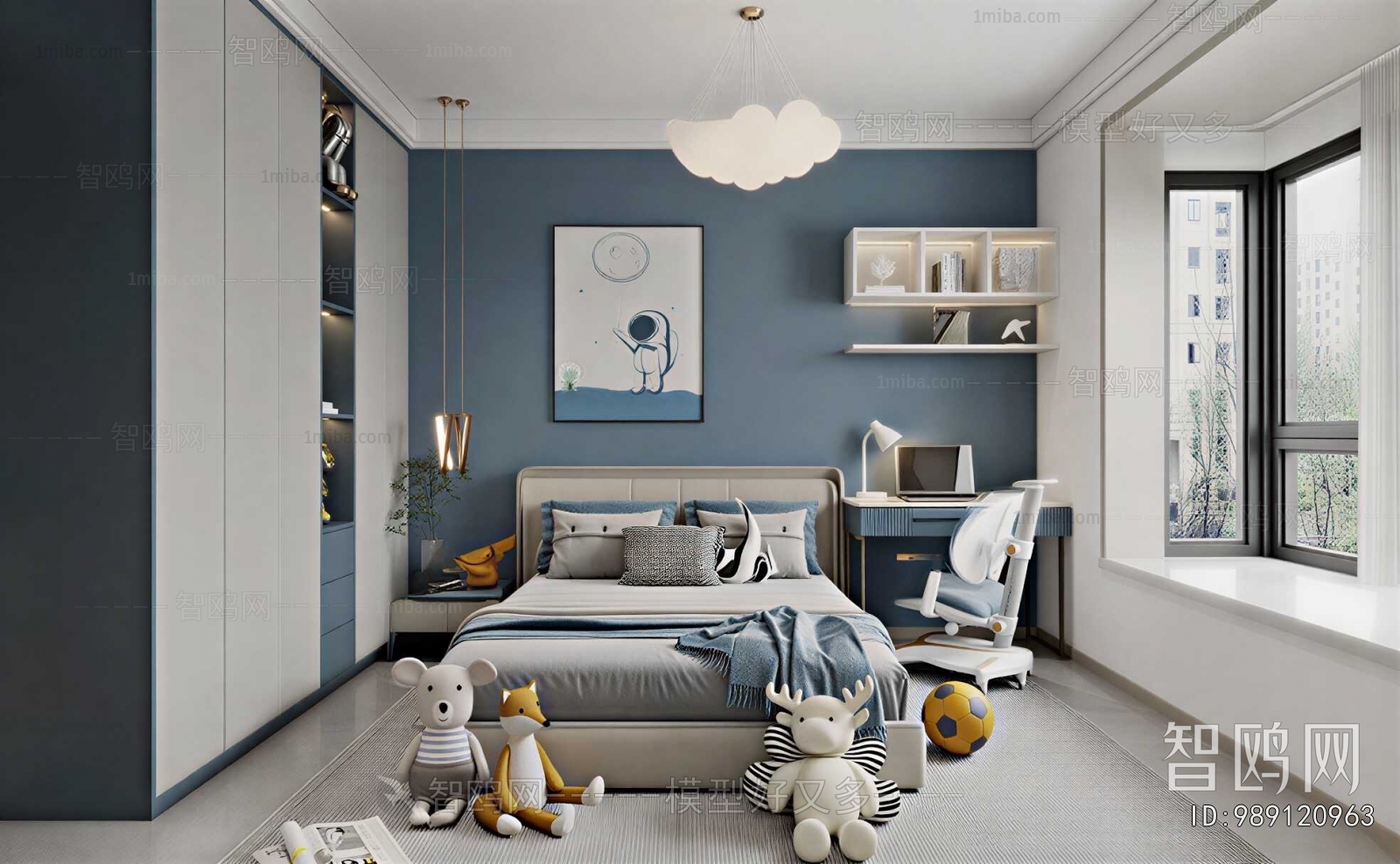 Modern Boy's Room And Son's Room