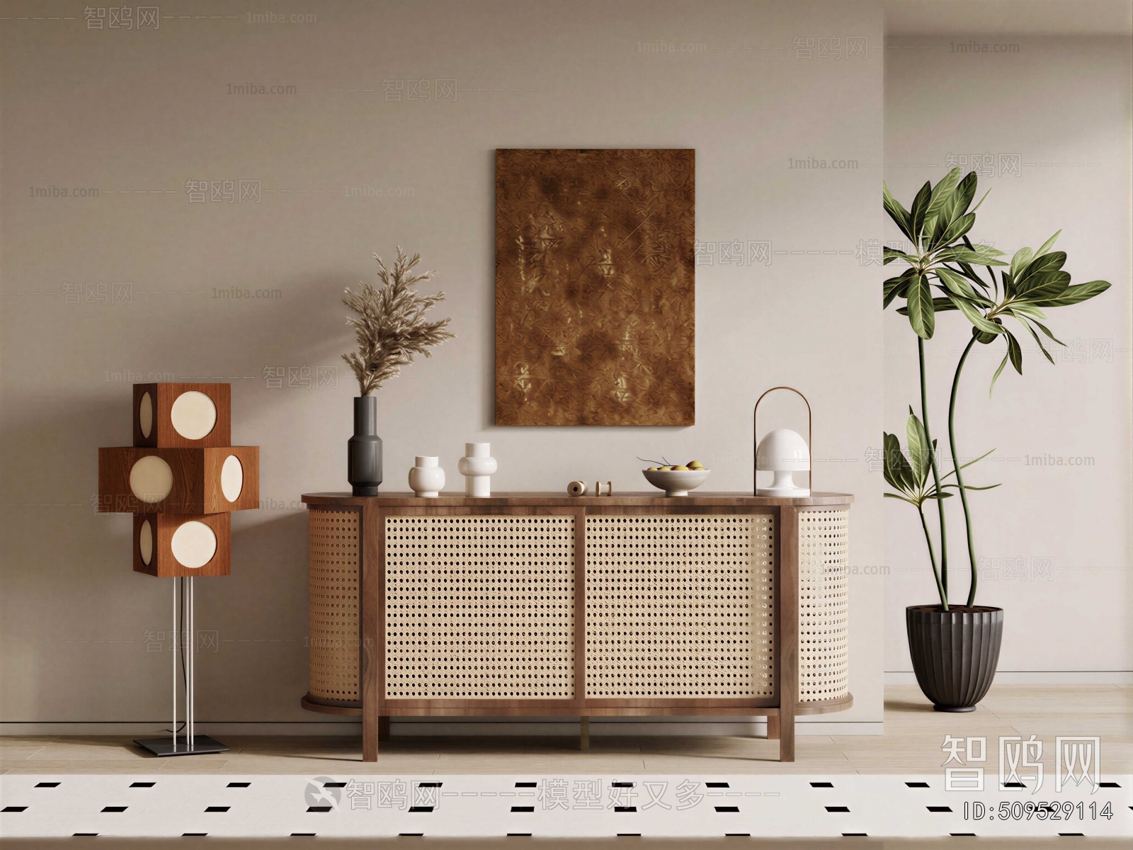 Wabi-sabi Style Entrance Cabinet