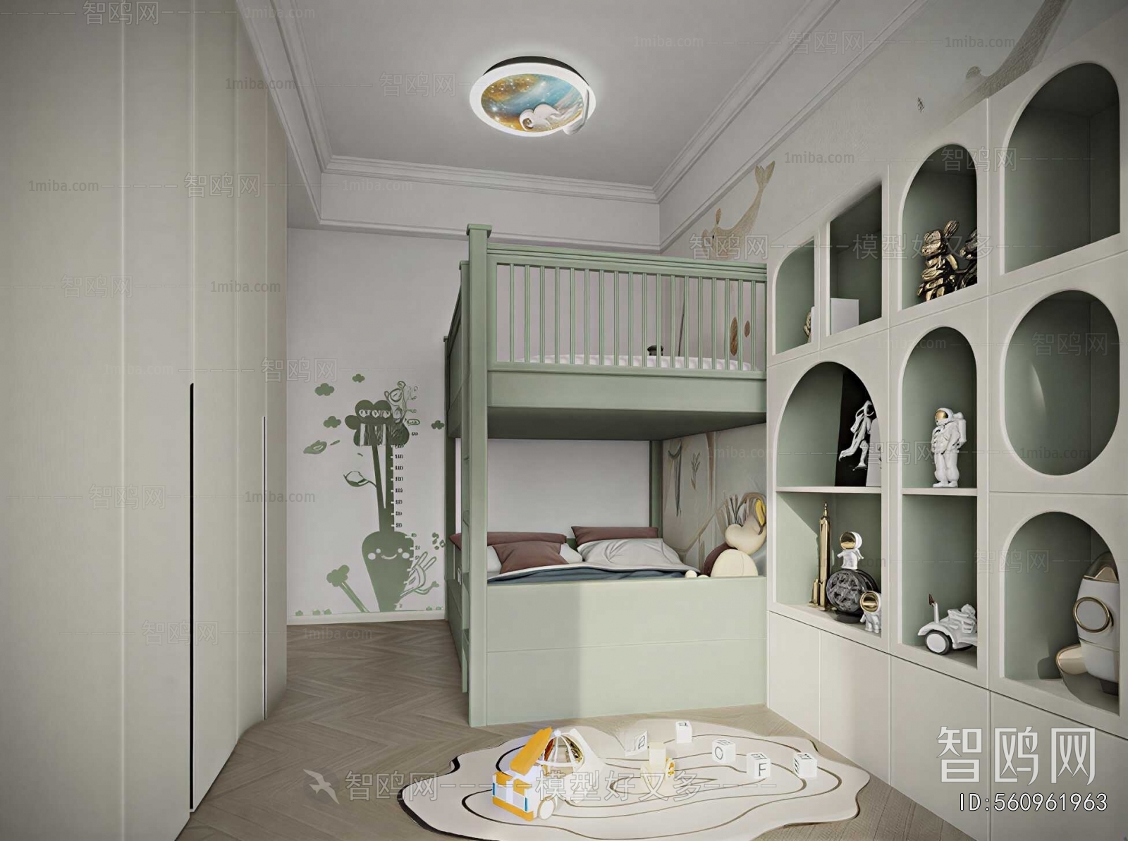 Modern Boy's Room And Son's Room