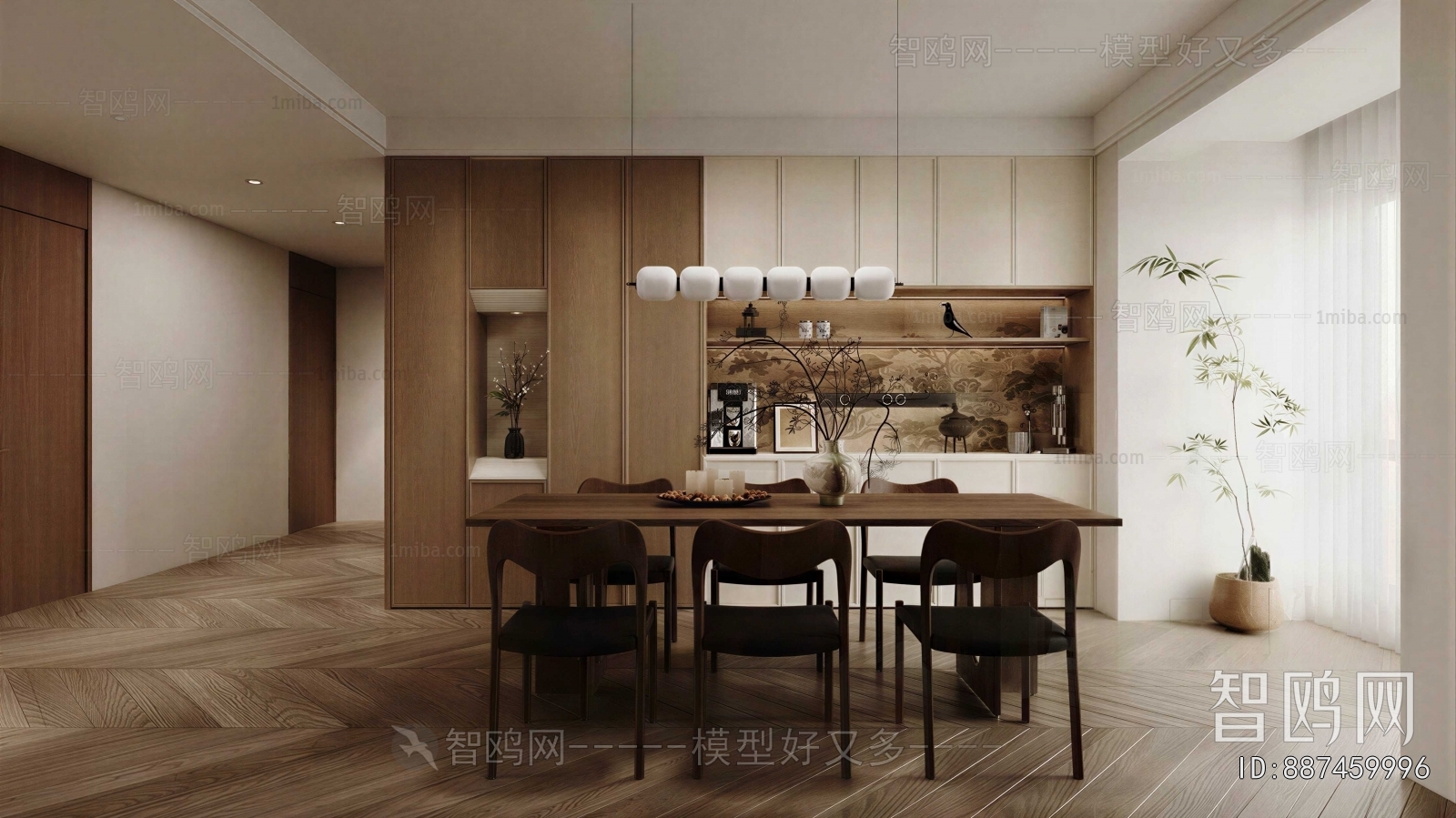 New Chinese Style Dining Room