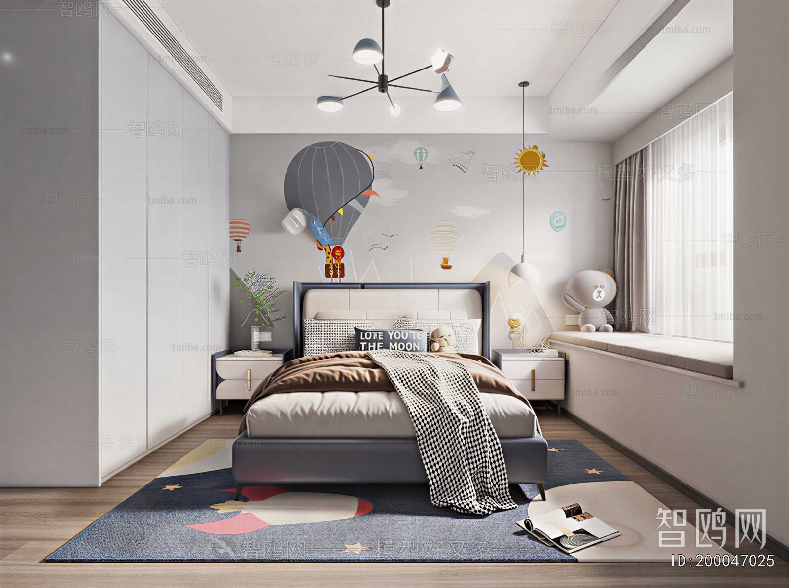 Modern Boy's Room And Son's Room