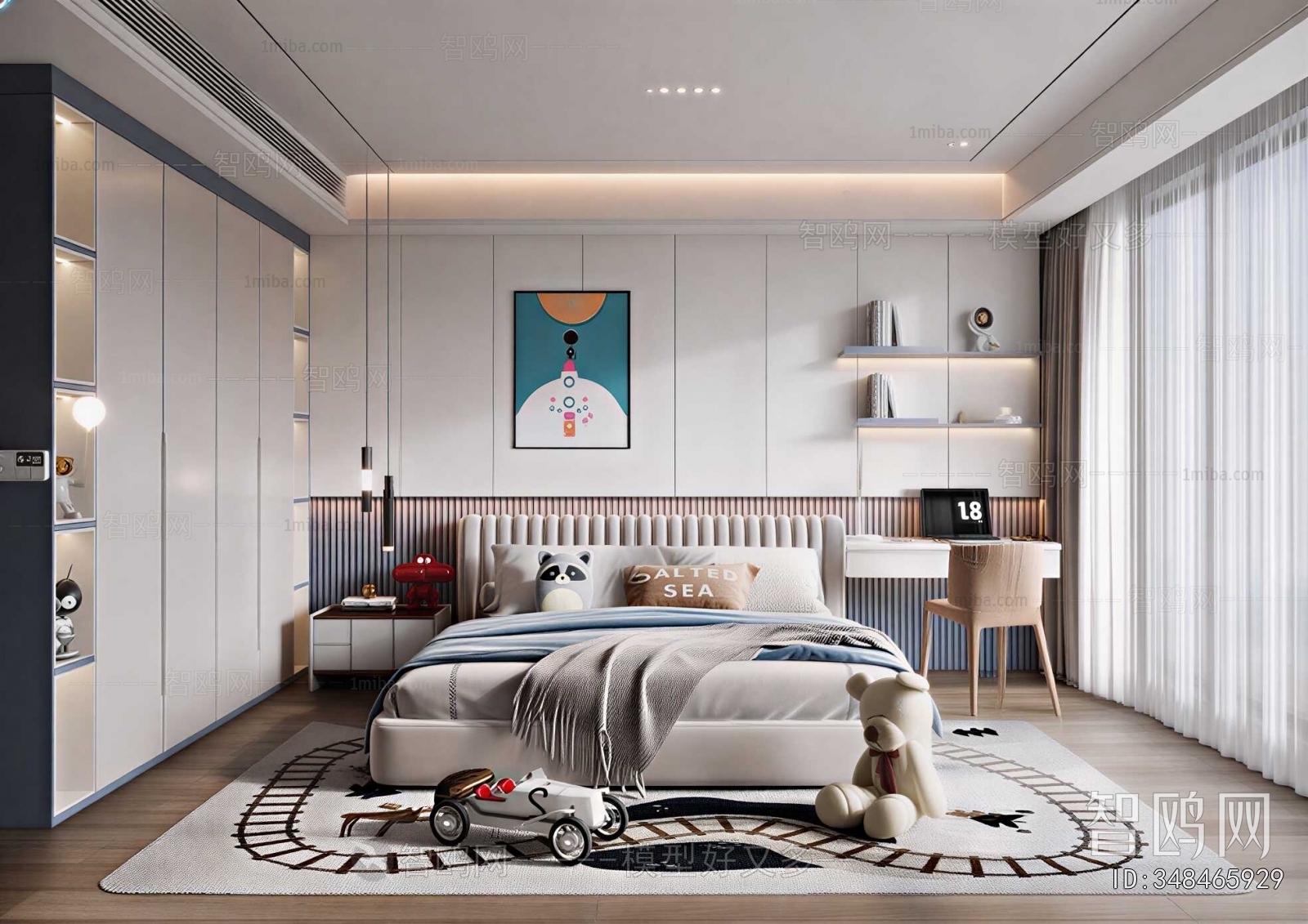 Modern Boy's Room And Son's Room