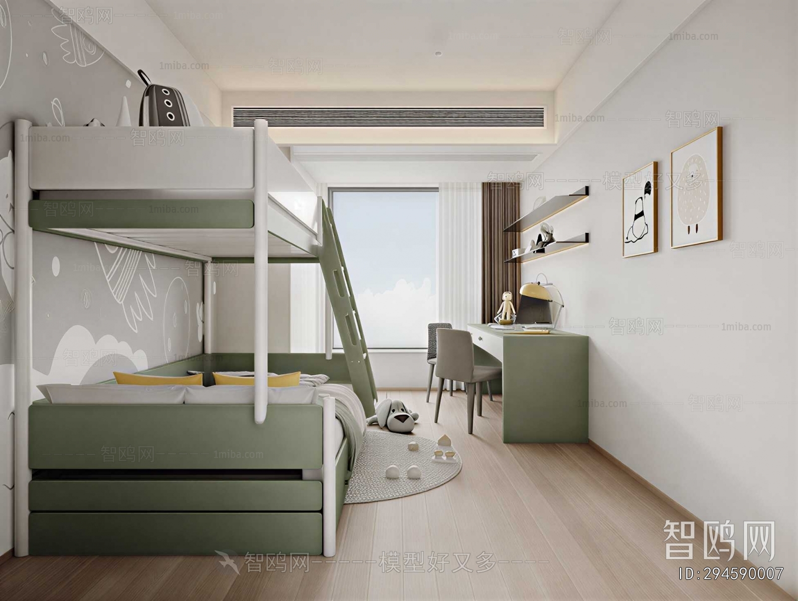 Modern Boy's Room And Son's Room