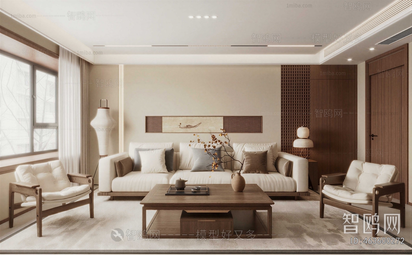 Wabi-sabi Style A Living Room